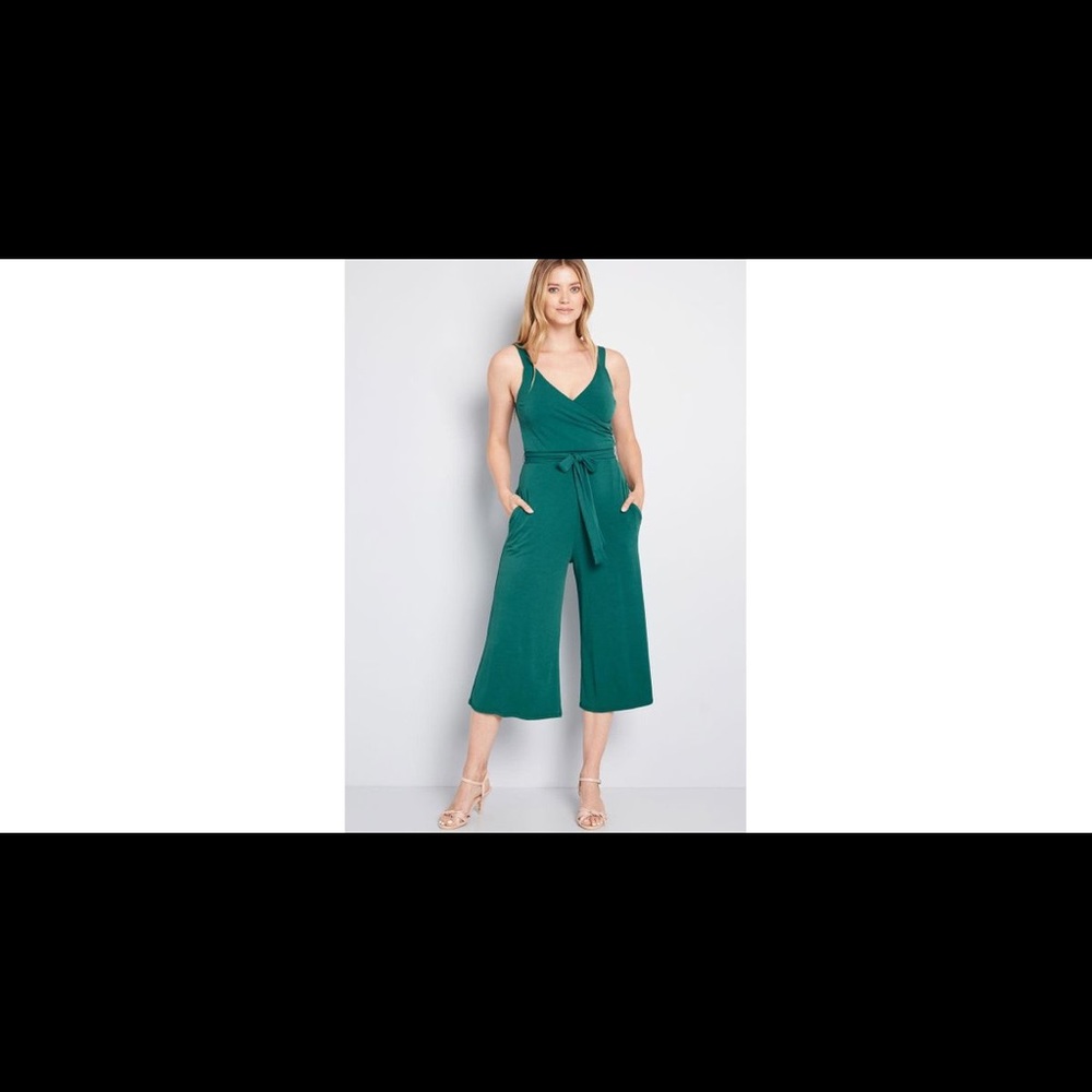Emerald Cropped Jumpsuit